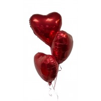Красные гелиевые шары сердце